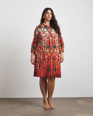 Joanna Hope Crinkle Printed Shift Dress