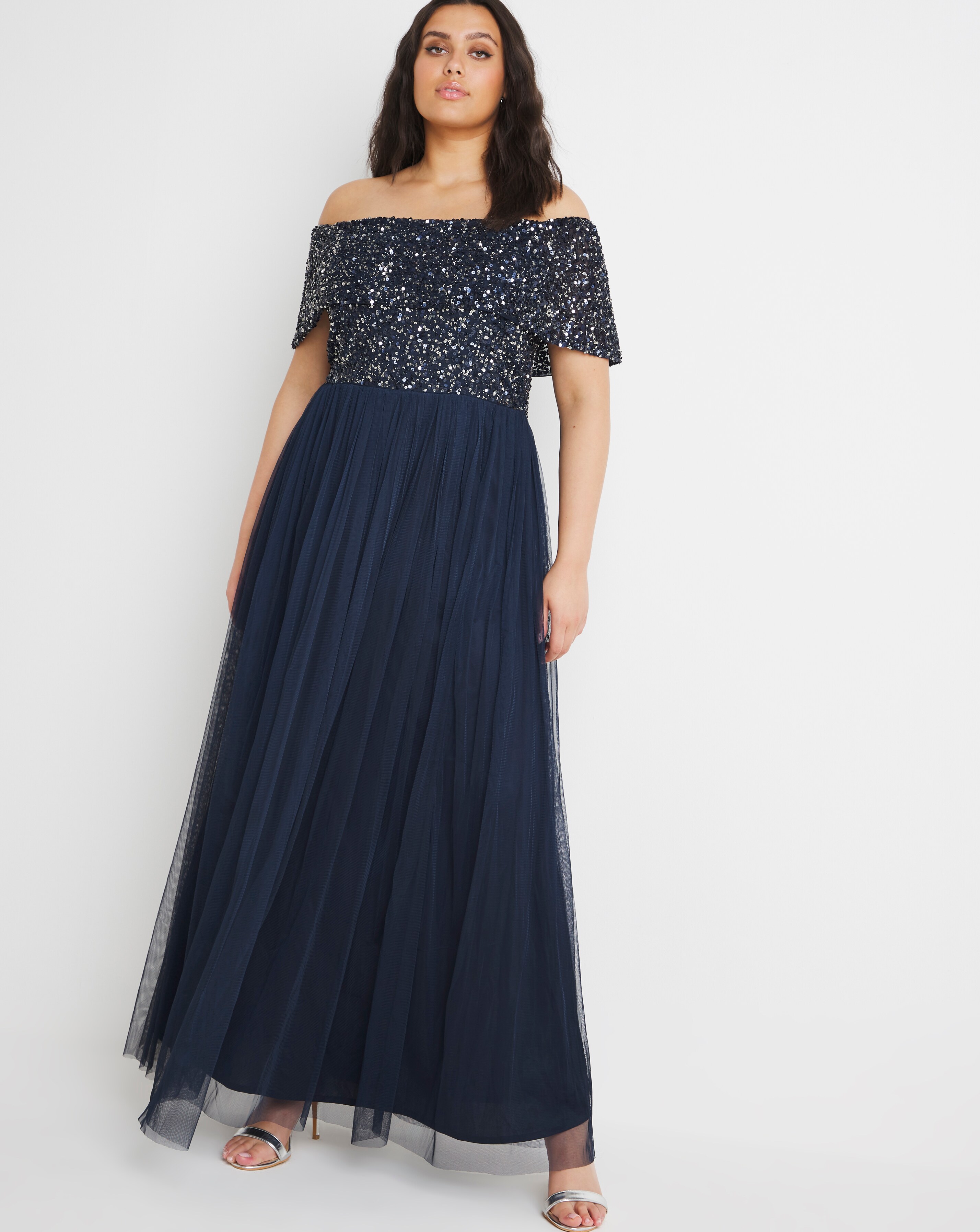 curve embellished dress