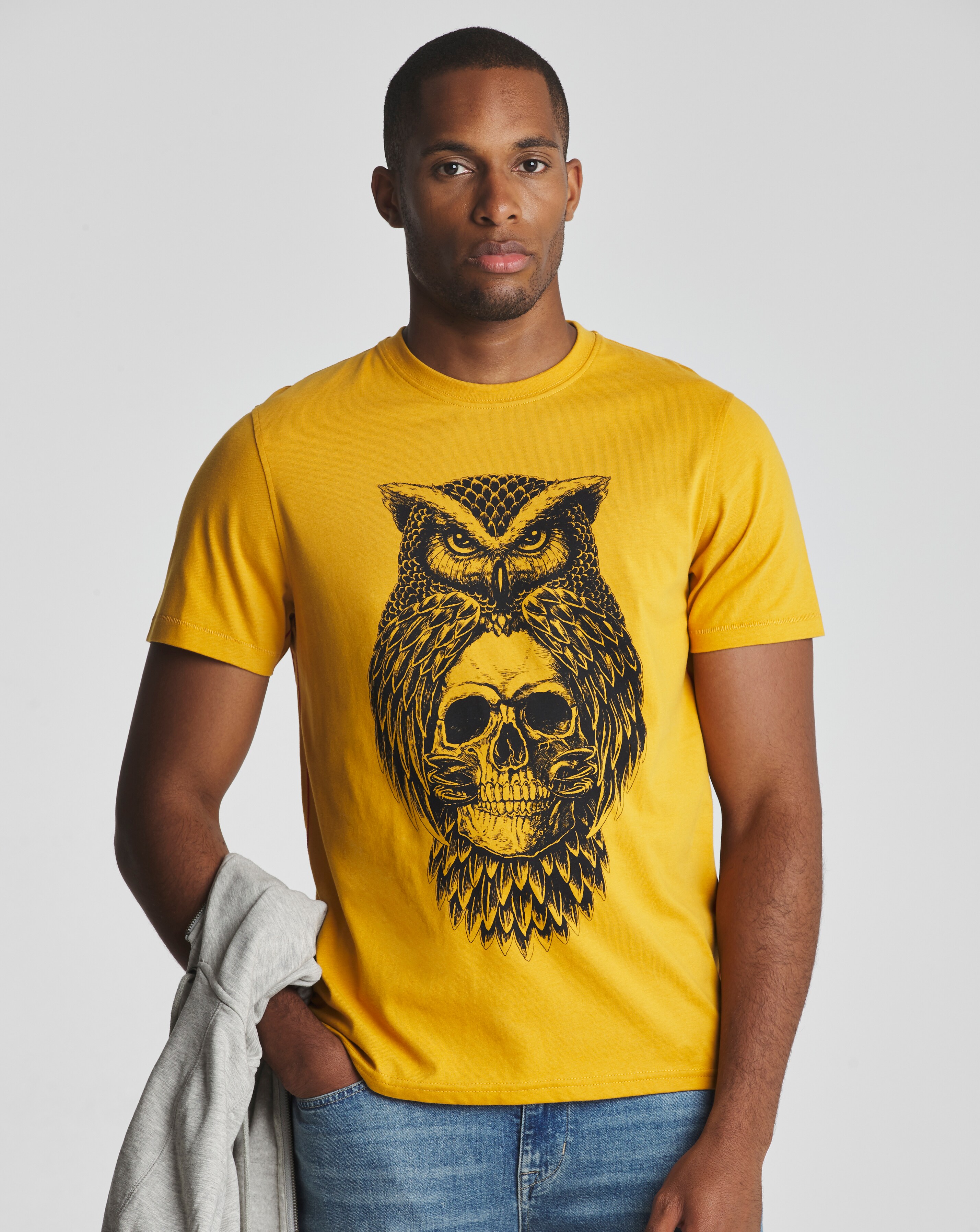 Joe Browns Owl Skull T-Shirt Long 