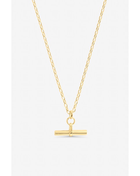 New In - Gold T-Bar Necklace