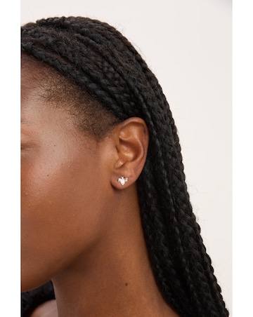 Simply Silver 925 Sterling Silver Polished Bee Stud Earrings