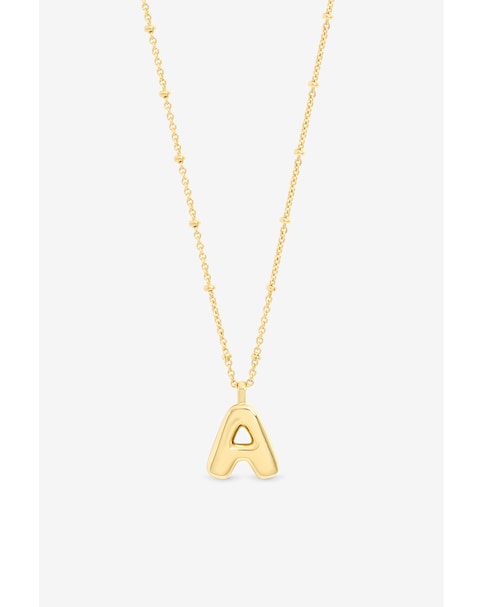 New In - Gold Bubble Initial - A
