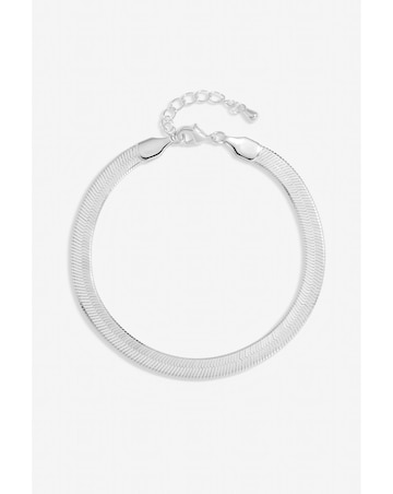 Inicio Sterling Silver Plated Snake Chain Bracelet - Gift Pouch