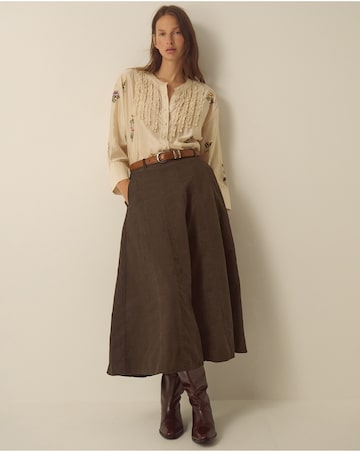 Monsoon Nora Corduroy Midi Skirt
