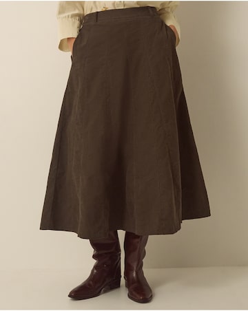Monsoon Nora Corduroy Midi Skirt