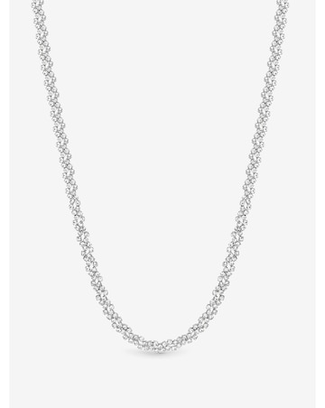 Jon Richard Rhodium Plated Crystal Fine Multi Stone Necklace