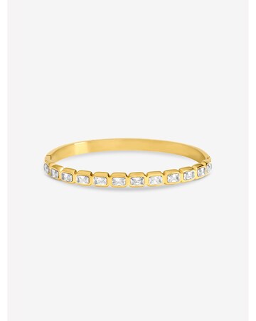 Jon Richard Silver Plated Crystal Stone Stainless Steel Bangle