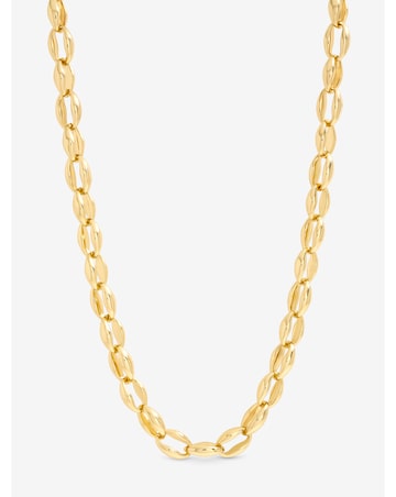 Jon Richard Gold Plated And Oval Link Necklace