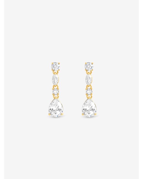 New In - Gold & Crystal Multistone Earrings