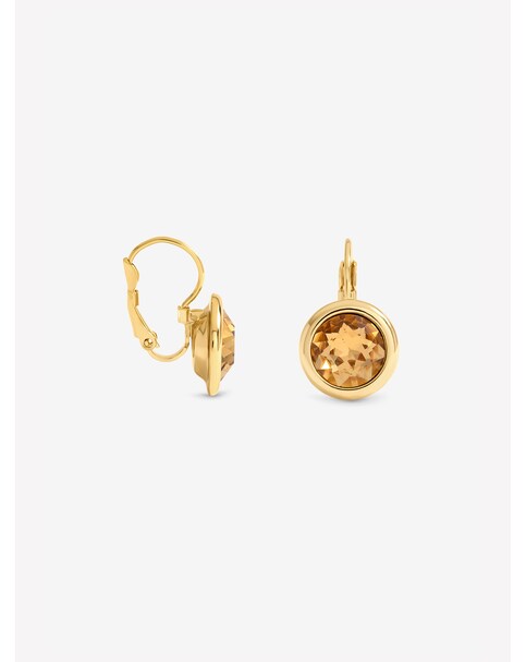 New In - Gold & Champagne Stone Earrings