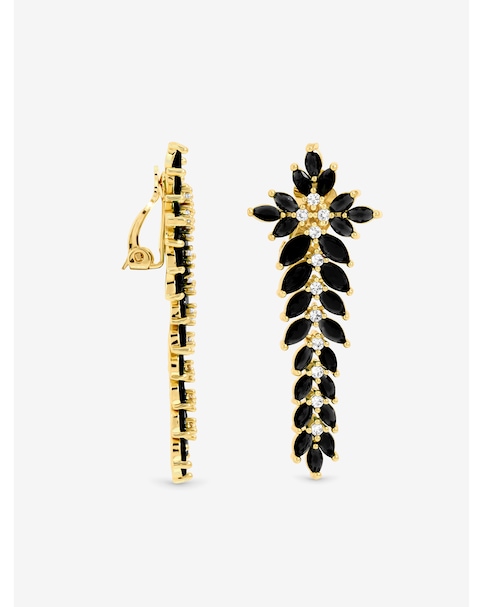 New In - Silver & Jet Earrings