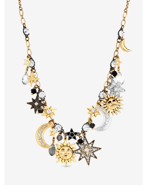 New In - Two Tone Celestial Charm Necklace