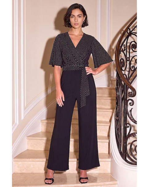 New In - Roman Glitter Spot Jumpsuit