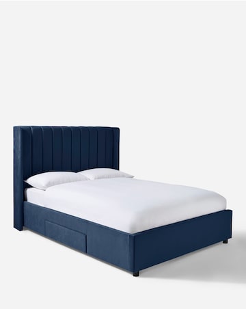 Eloise Winged Velvet Storage Bedframe