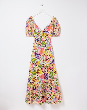FatFace Rio Art Floral Midi Dress