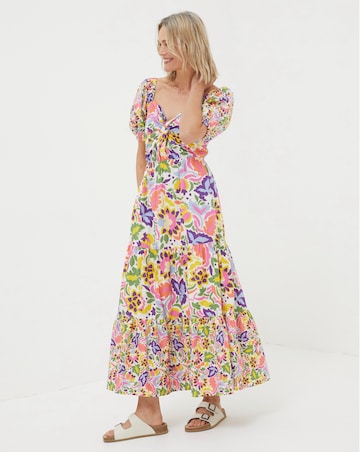 FatFace Rio Art Floral Midi Dress