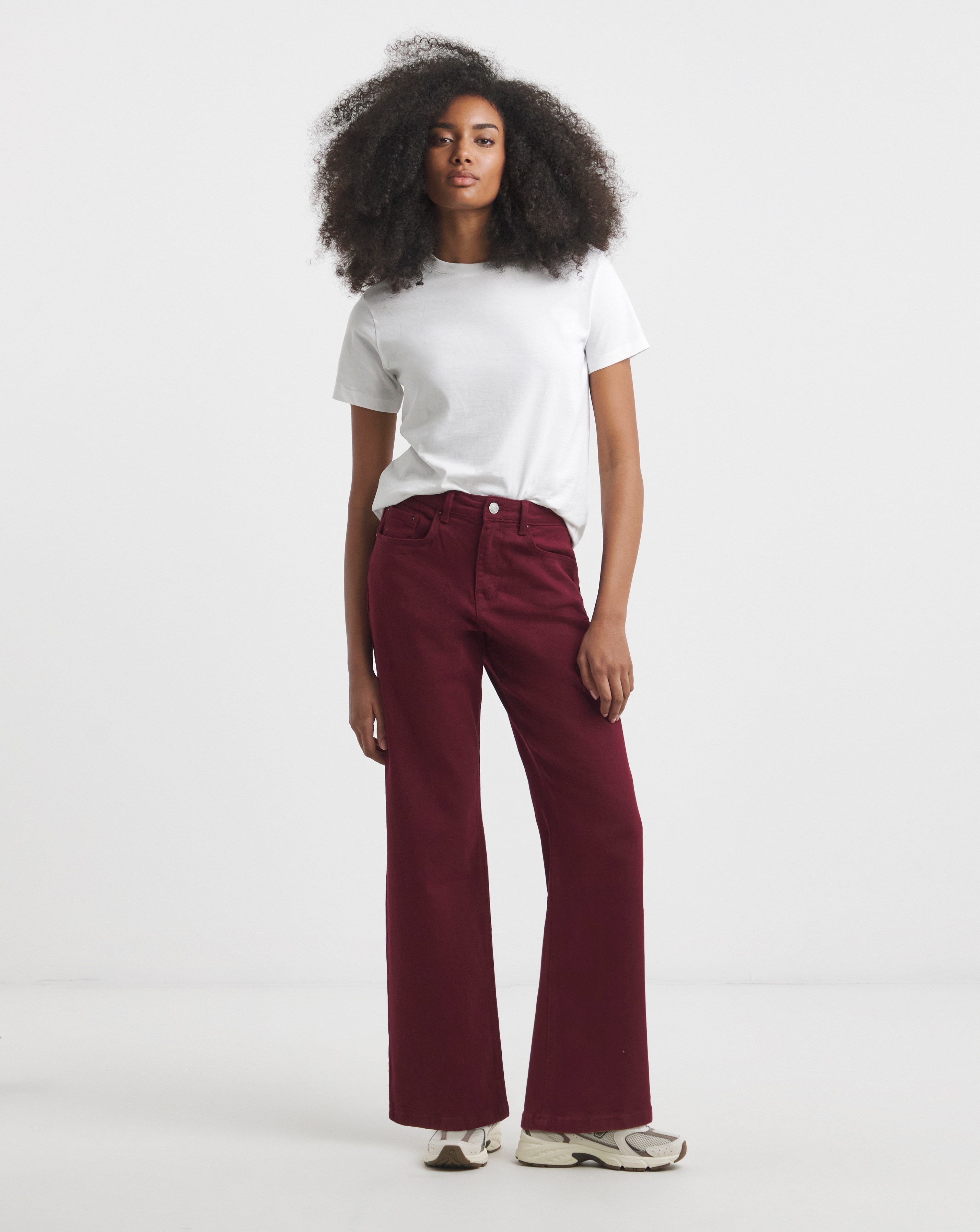 Burgundy Authentic Dad Jean