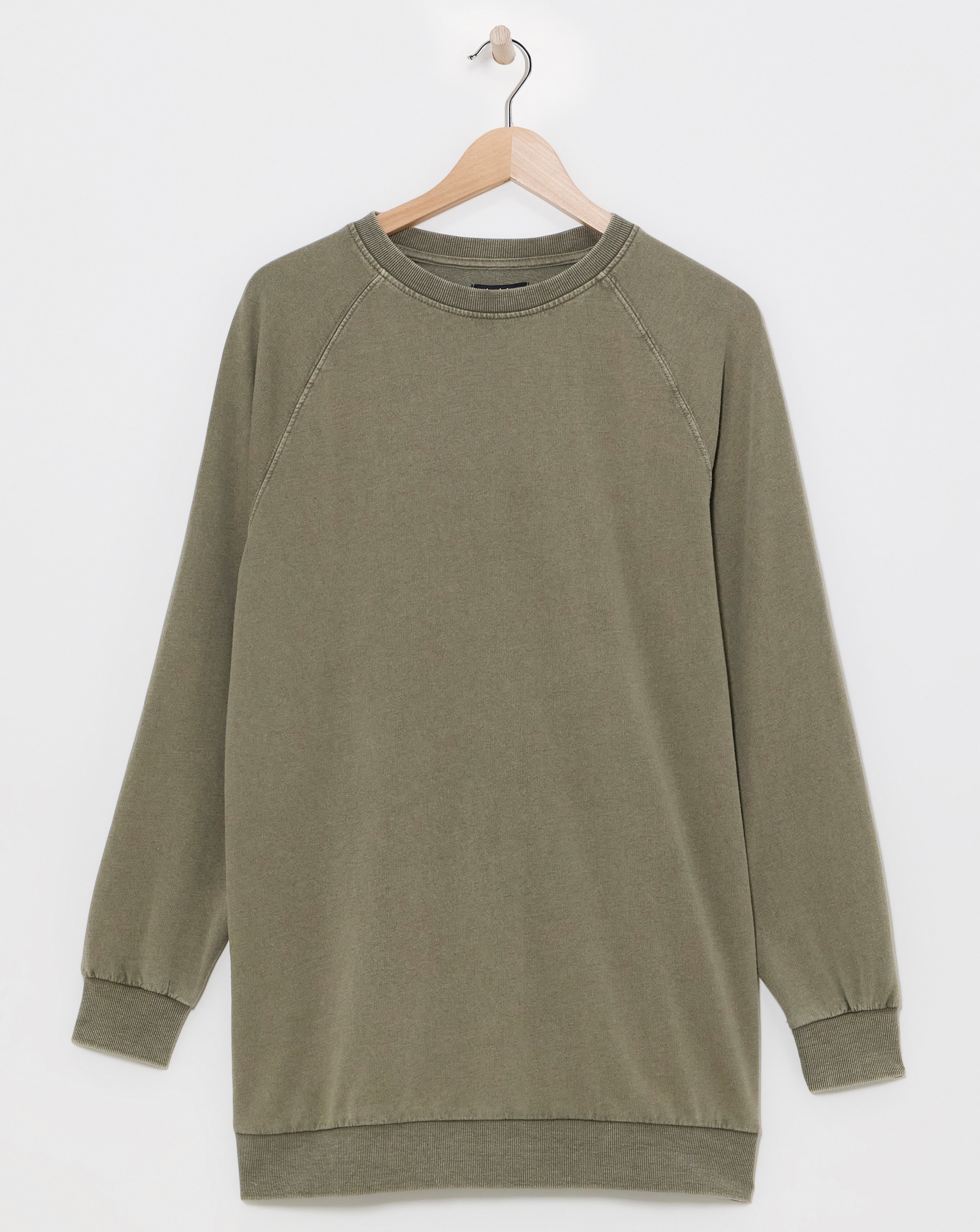 Raglan Sleeve Longline Sweatshirt