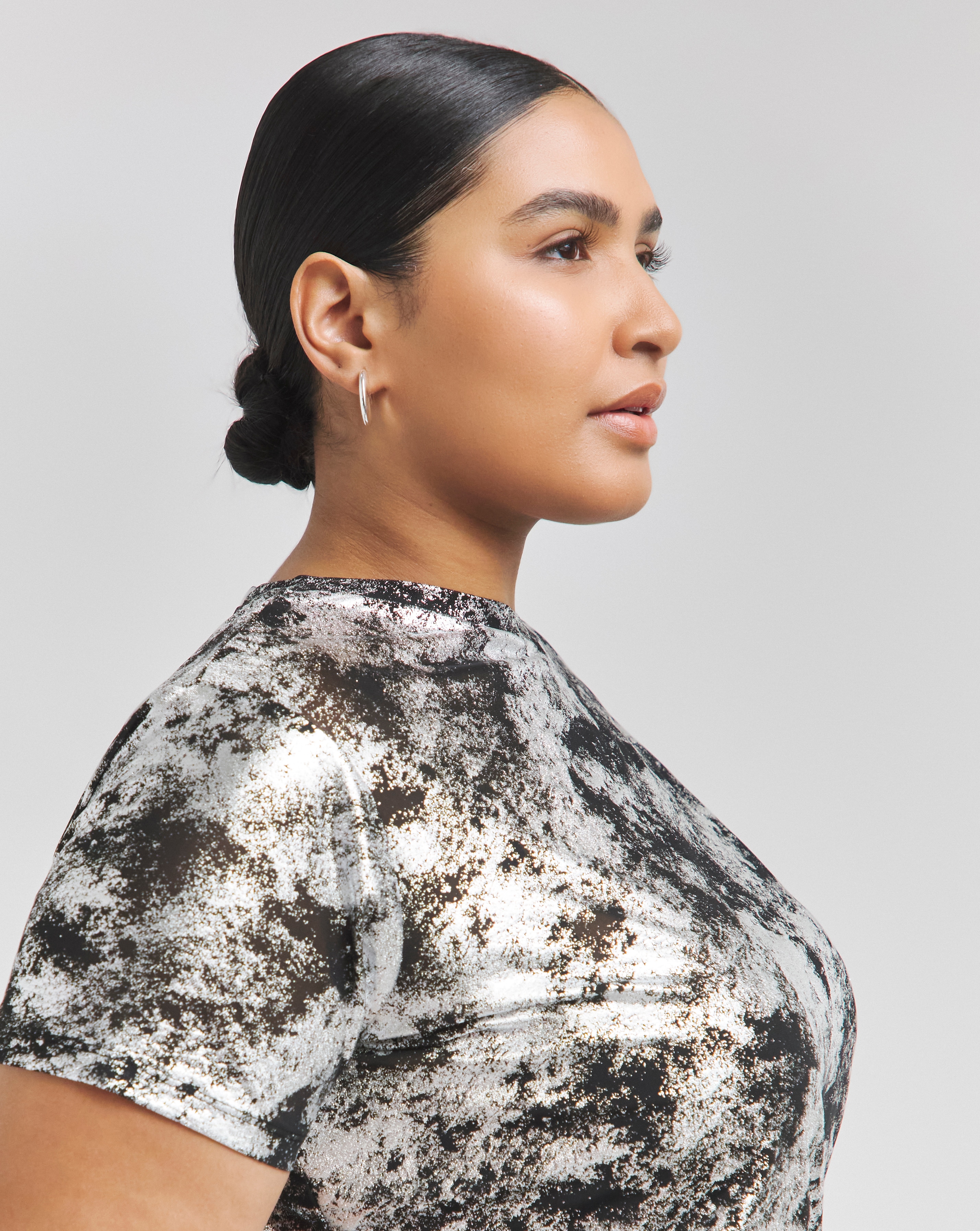 Metallic Oversized T-Shirt