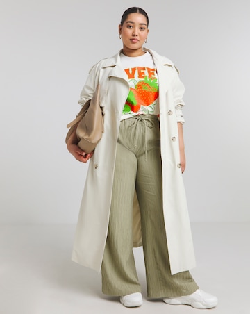 Simply Be White Sweet Strawberry T-Shirt