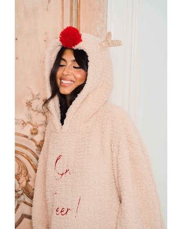 Jim Jam the Label Oversized Reindeer Hoodie