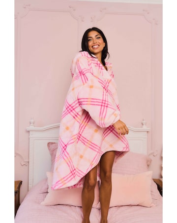 Jim Jam the Label Oversized Check Hoodie