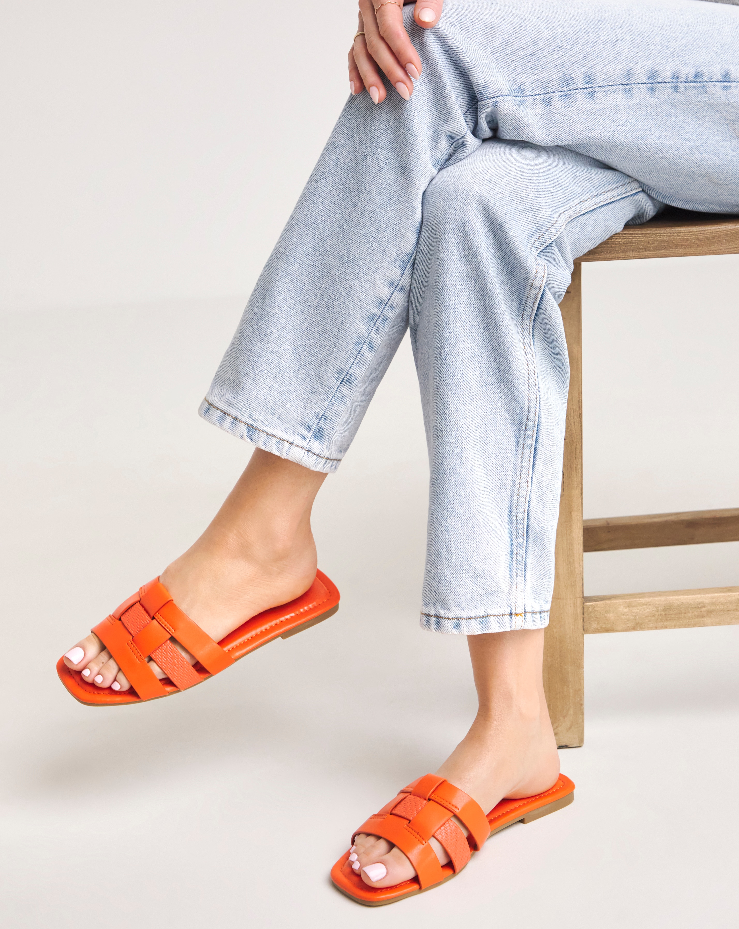 Woven Flat Sandal Ex Wide