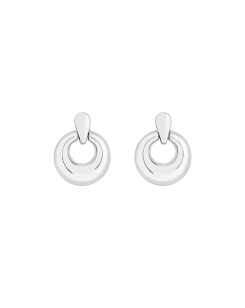 Jon Richard Silver Door Knocker Earrings