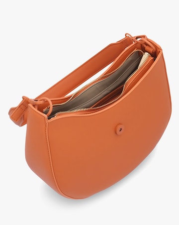 Valentino Bags Dejavu Orange Curved Shoulder Bag