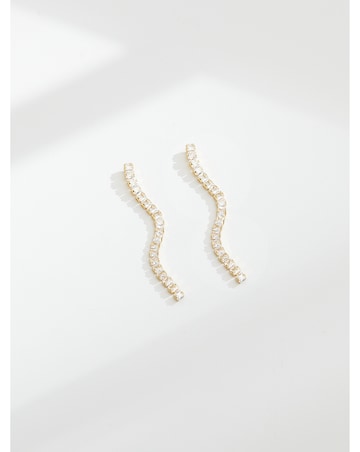 Inicio CZ Linear Earrings - Gift Pouch