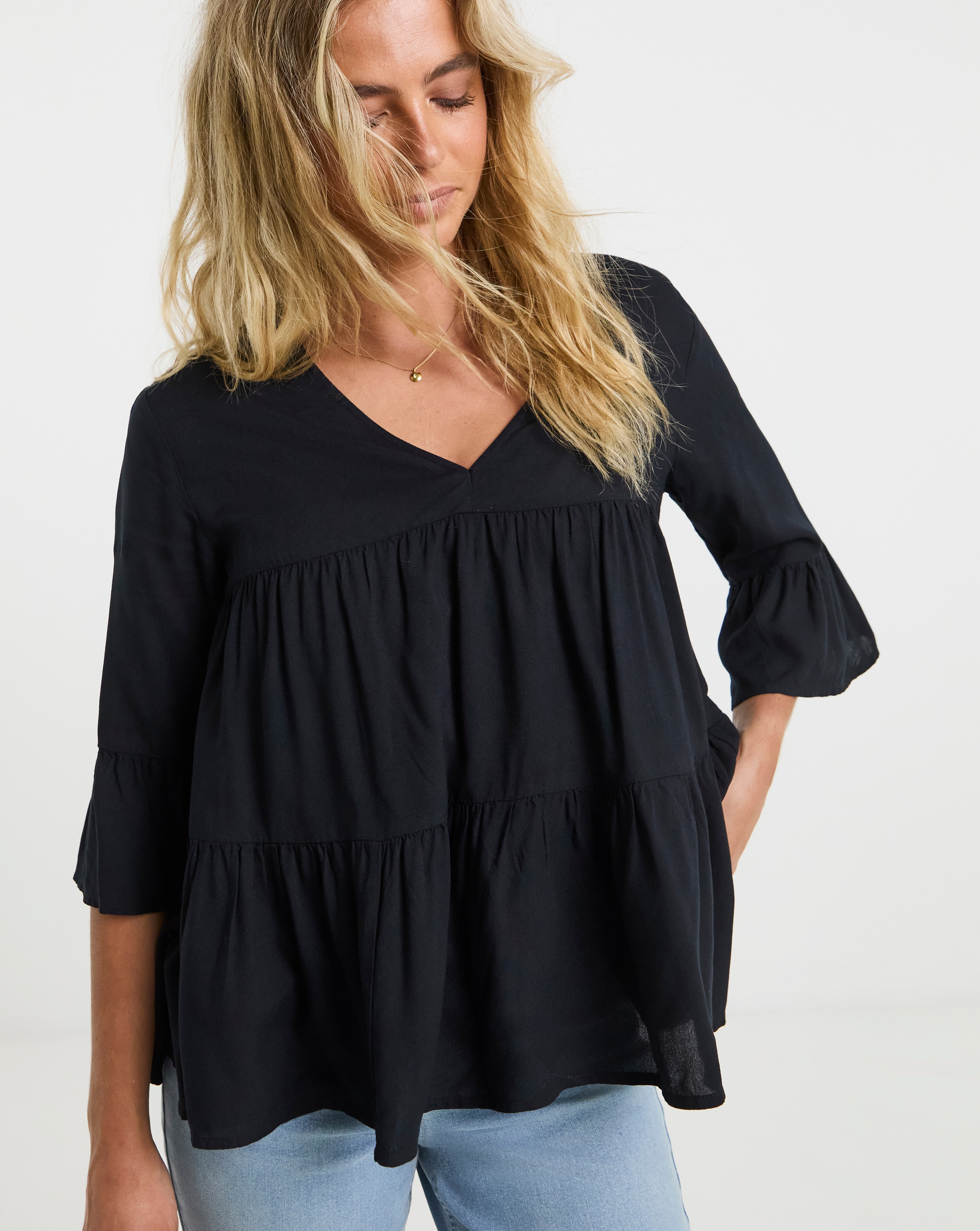 Viscose Smock Top