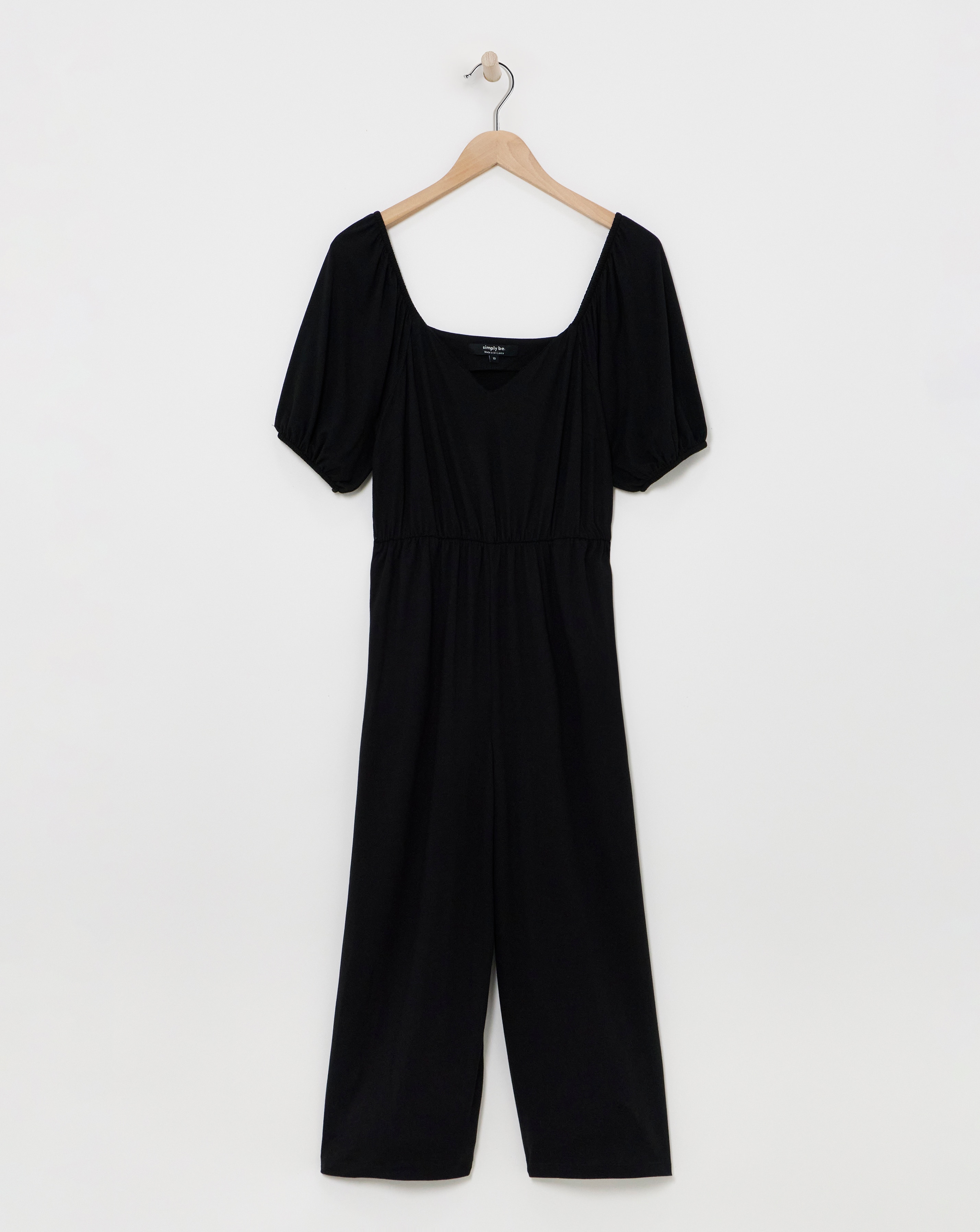 Black Supersoft Sweetheart Jumpsuit