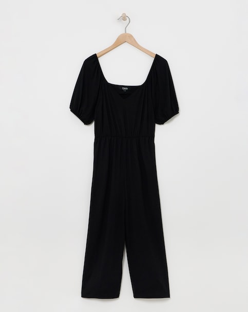 Black Supersoft Sweetheart Jumpsuit