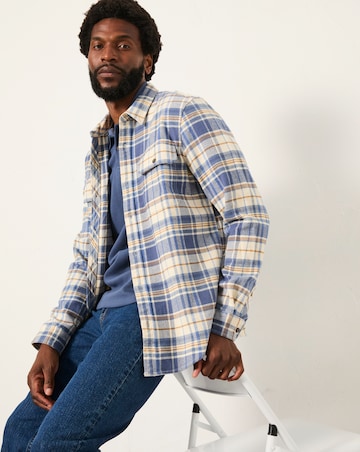 FatFace Alner Check Long Sleeve Shirt (Regular & Tall) - Blue Multi
