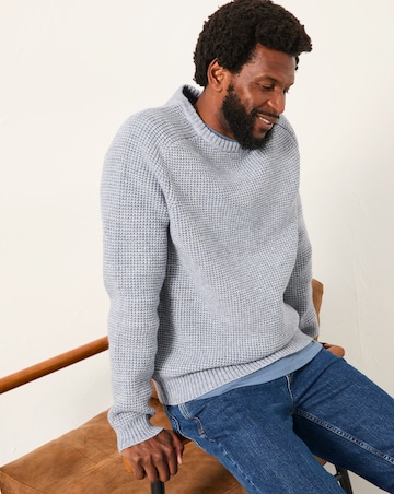 FatFace Bourton Knitted Jumper (Regular & Tall) - Light Blue