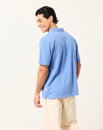 FatFace Ashton Plain Polo (Regular & Tall) - Blue