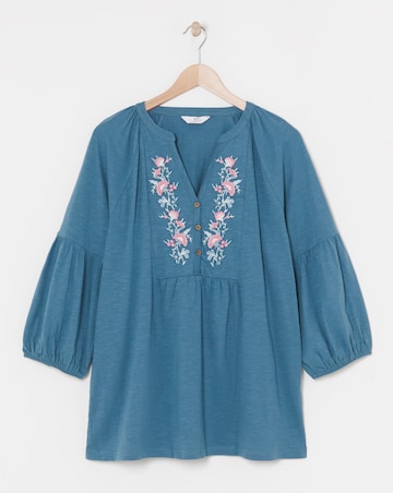 Julipa Embroidered Jersey Top