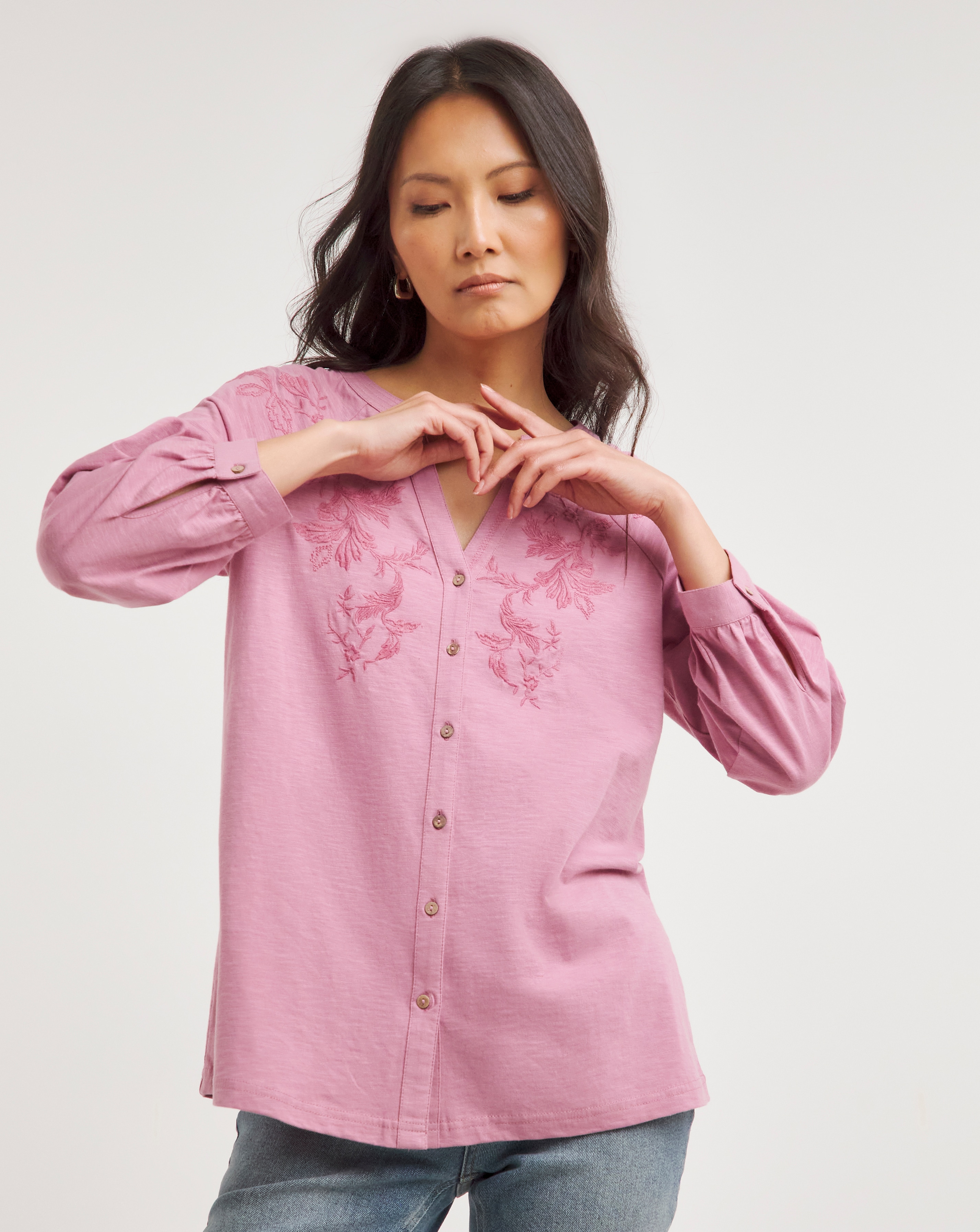 Julipa Embroidered Jersey Shirt