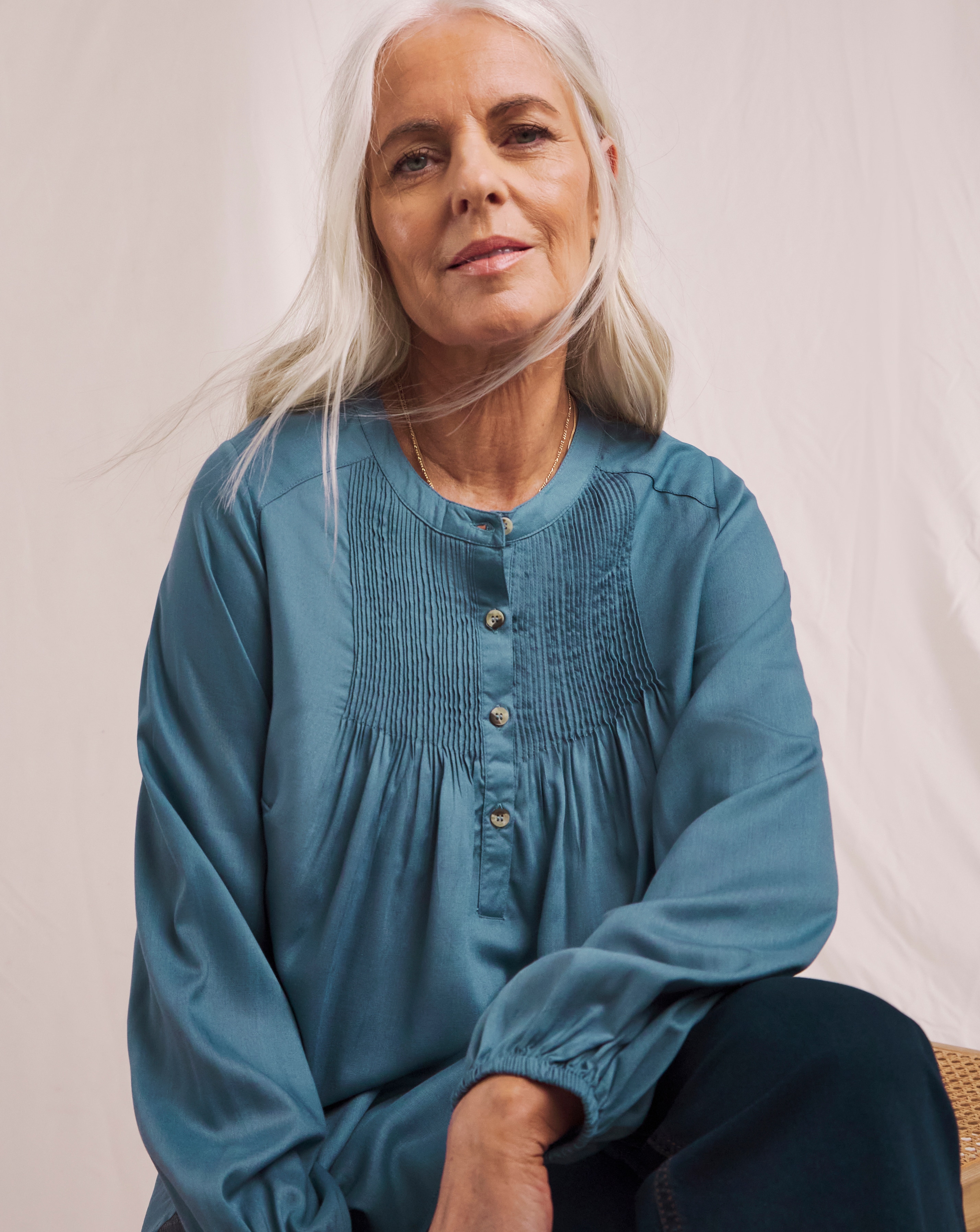 Julipa Pintuck Blouse