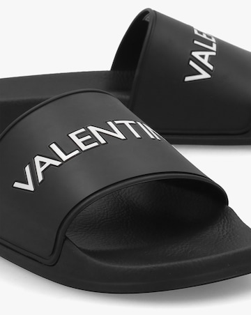 Valentino Bags Giada Black Logo Sliders Standard Fit