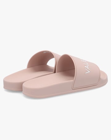 Valentino Bags Giada Pink Logo Sliders Standard Fit