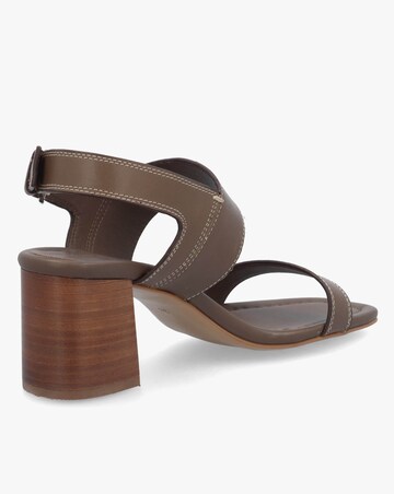 Radley The Goldborne Acorn Leather Block Heel Sandals Standard Fit