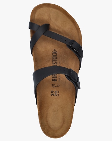 Birkenstock Mayari Black Birko-Flor Thong Sandals Standard Fit