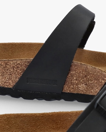 Birkenstock Mayari Black Birko-Flor Thong Sandals Standard Fit
