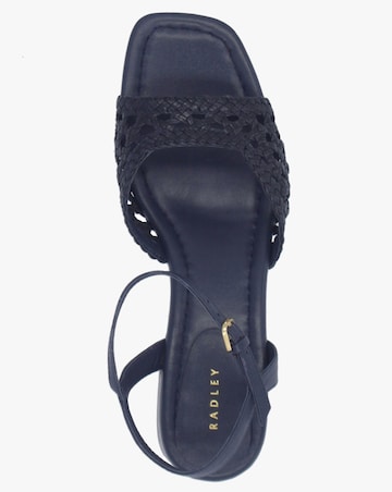 Radley The Camden Naval Leather Woven Low Heel Sandals Standard Fit