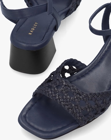 Radley The Camden Naval Leather Woven Low Heel Sandals Standard Fit