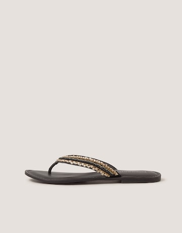 Monsoon Harper Beaded Leather Flip Flops