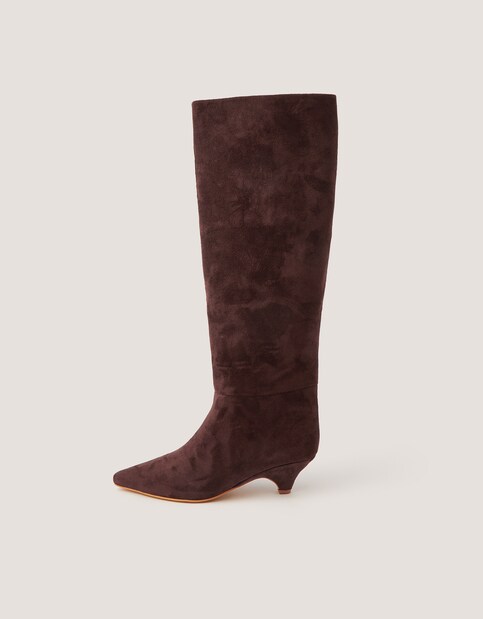 New In - Monsoon Isha Faux Suede Heeled Boots
