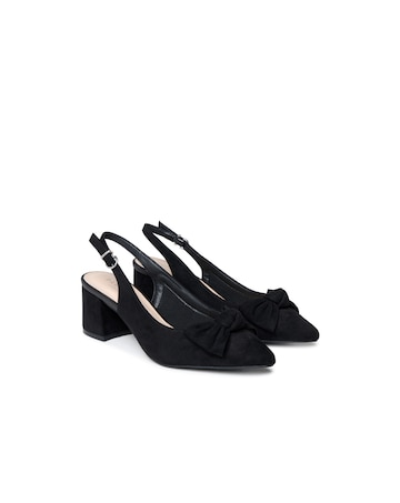 Paradox London Floriana Wide E Fit Slingback Shoes