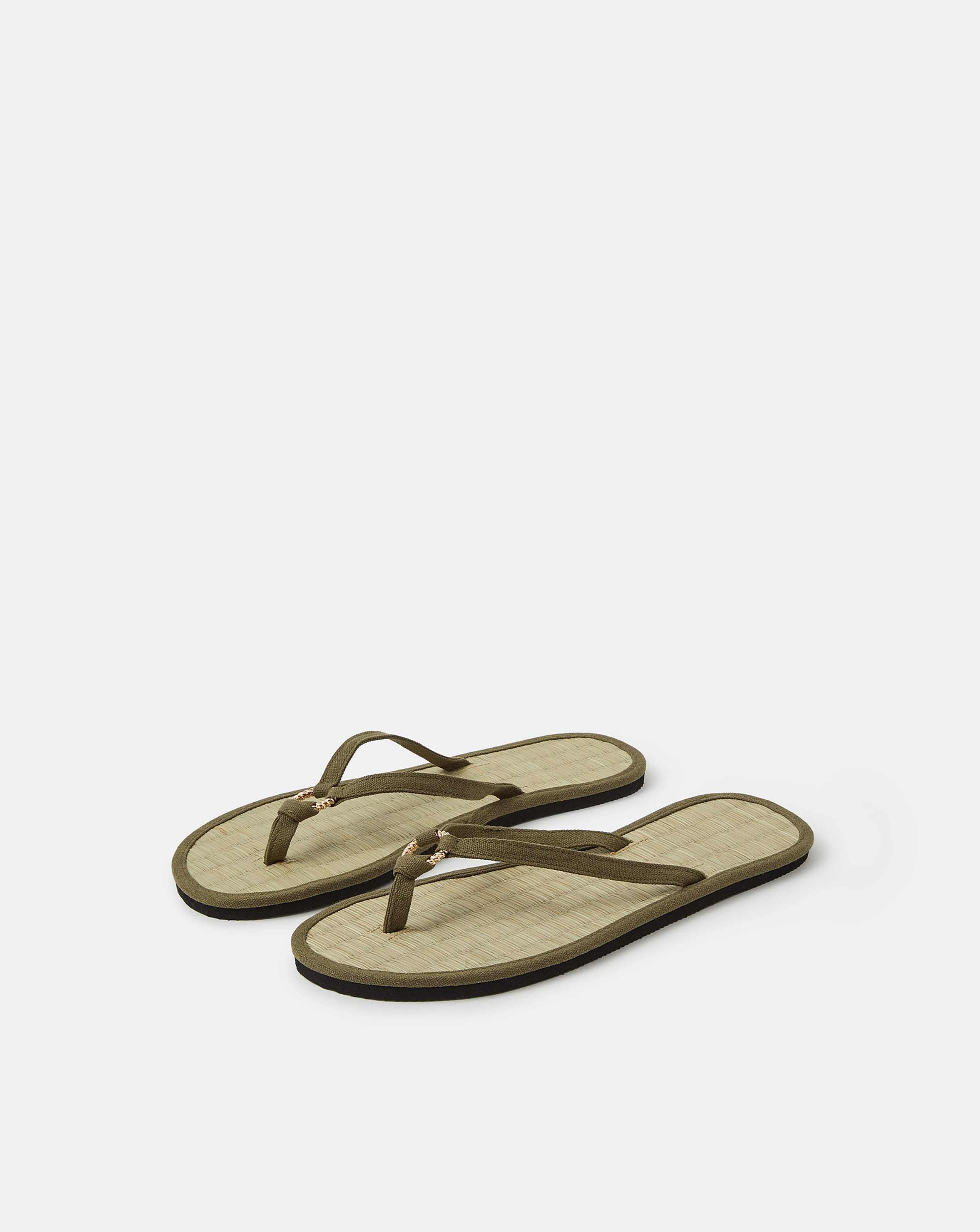Accessorize Ring Seagrass Flip Flops